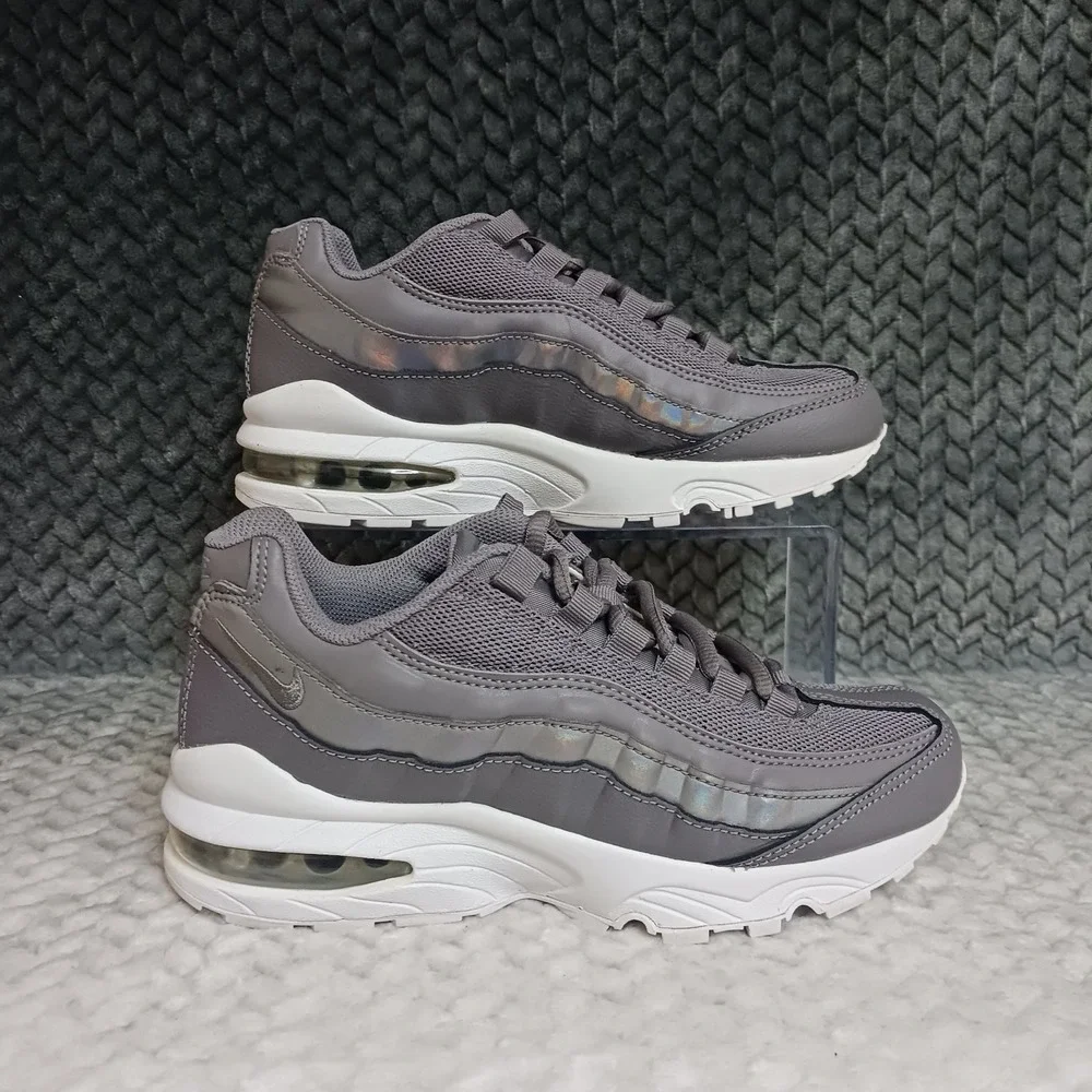 Nike Air Max 95 LE GS Gunsmoke White Running Shoes 310830-012 Size 4.5Y Womens 6